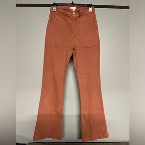 Knox Rose High-Rise Roasted Brown Anywhere Flare Jeans